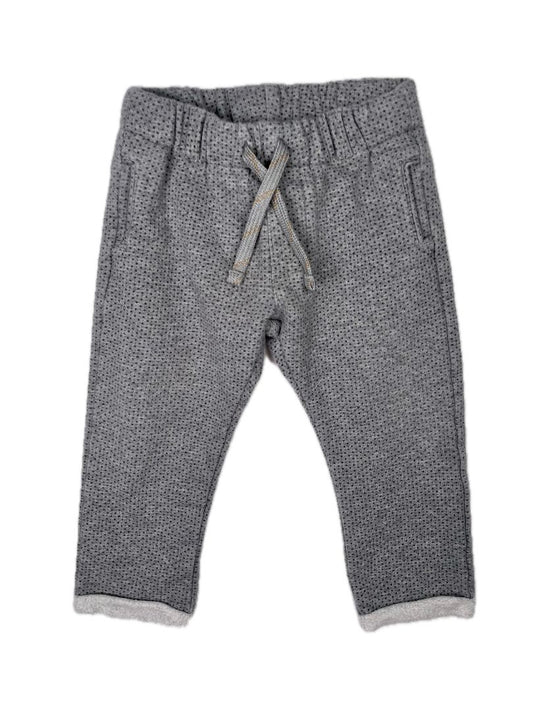 12 mo, Mayoral, Grey, Dotted drawstring sweatpants