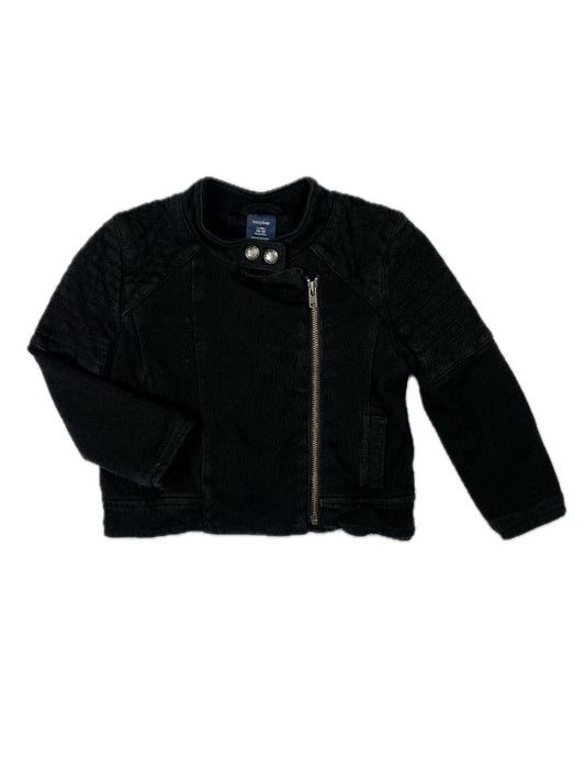 12-18 mo, babyGap, Black, Cotton motorcycle jacket