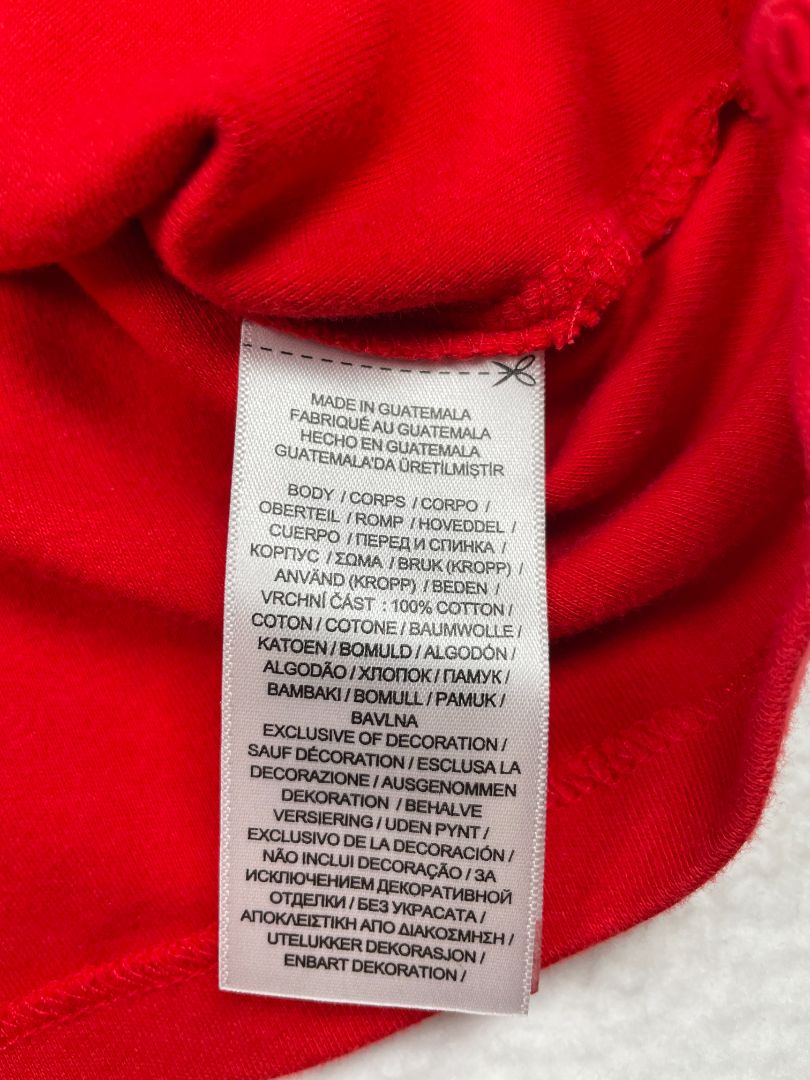 24 mo, Ralph Lauren, Red, Half-zip cotton pullover, polo emblem