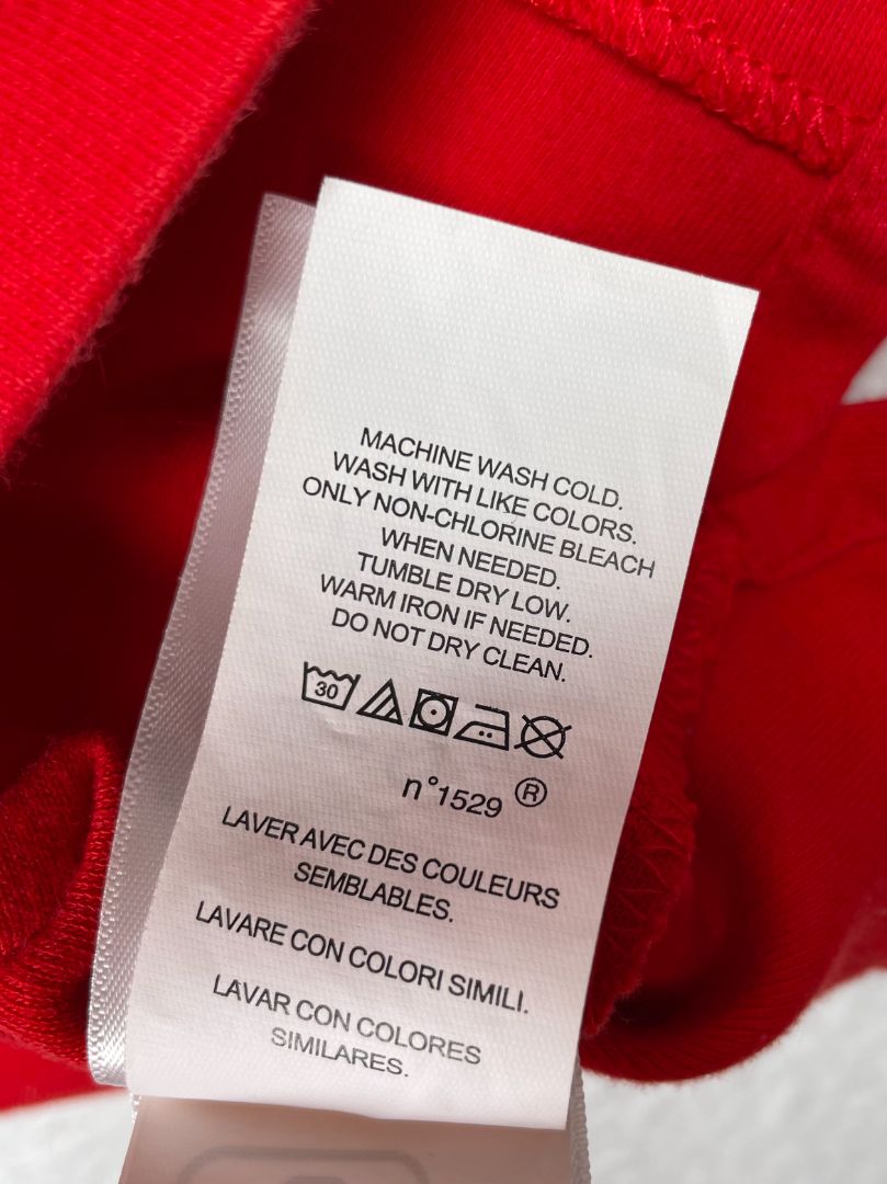 24 mo, Ralph Lauren, Red, Half-zip cotton pullover, polo emblem