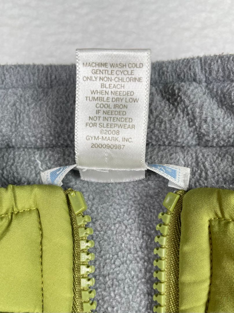 2/2T, Janie and Jack, Green, Reversible puffer vest, grey fleece option