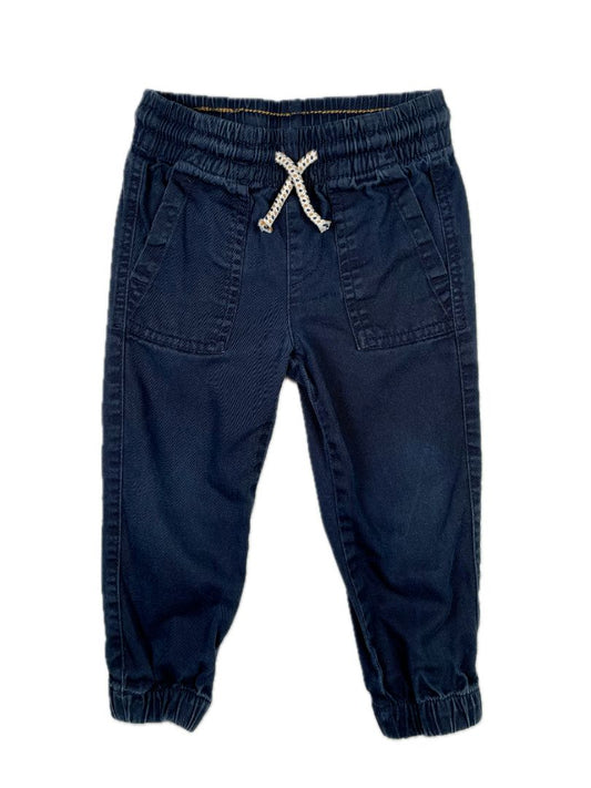 2/2T, H&M, Blue, Patterned drawstring pull-on cotton pants