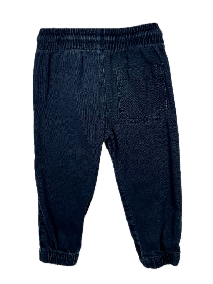 2/2T, H&M, Blue, Patterned drawstring pull-on cotton pants
