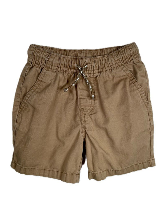 2/2T, Cat & Jack, Brown, Shorts with patterned drawstring
