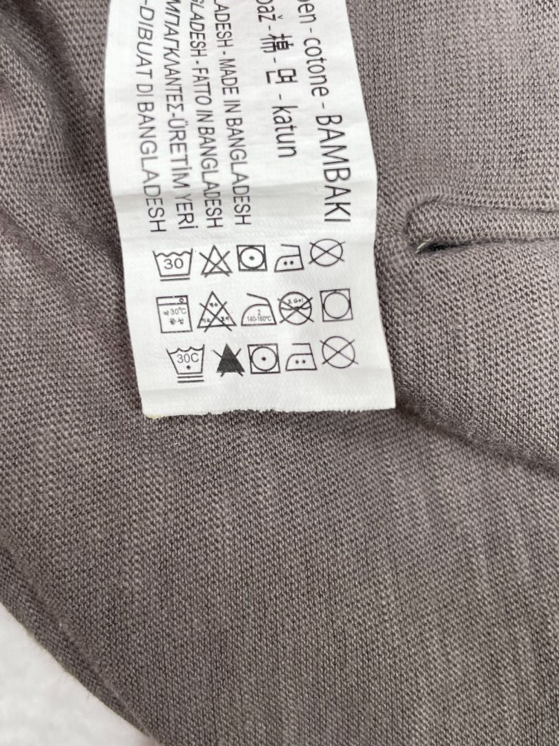 3-6 mo, Zara, Grey, Lace-trimmed long-sleeve shirt, button on lace front pocket
