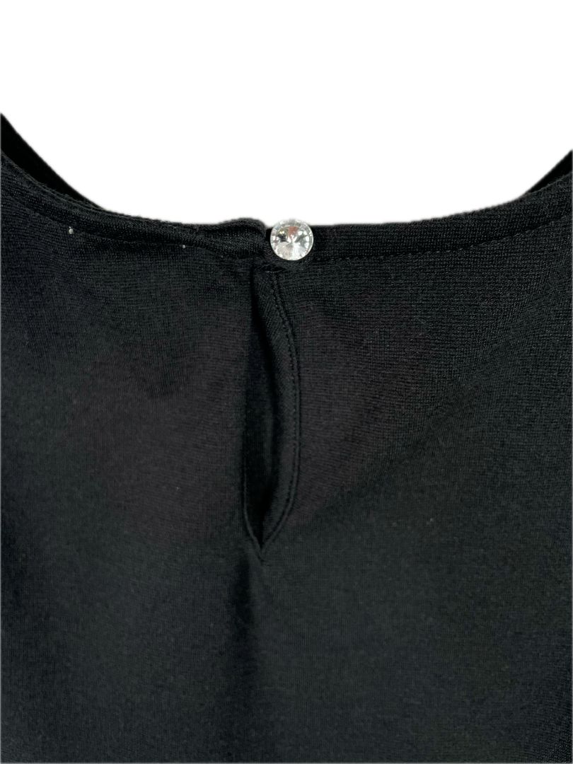 5/5T, J.Crew Crewcuts, Black, Sleeveless special occasion dress, metallic gold circle print skirt