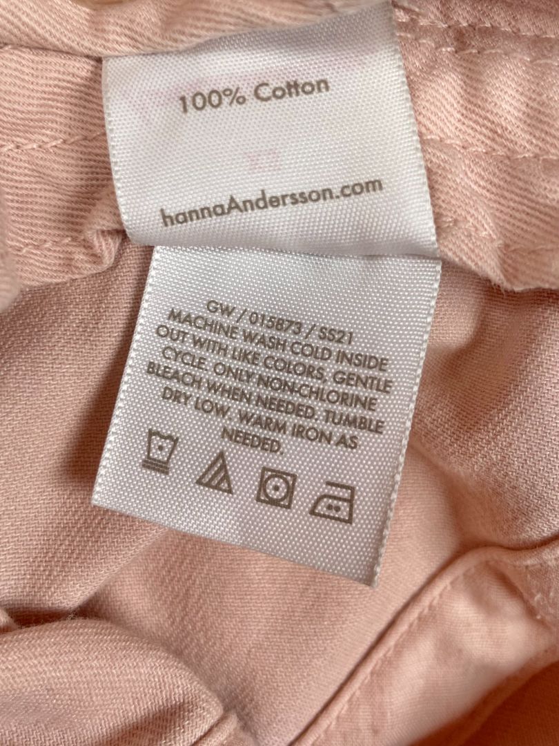 3-12 mo, Hanna Andersson, Pink, Floppy cotton sun hat with tie