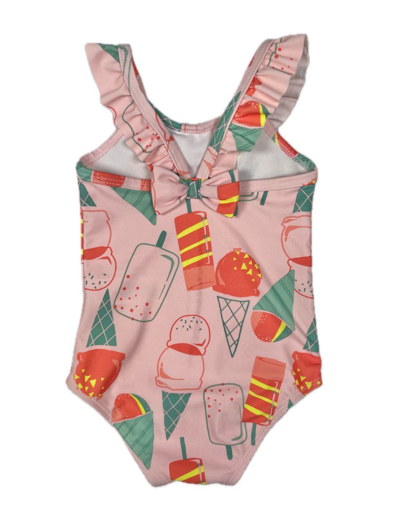 9 mo, Carter's, Pink, Ruffled strap ice cream swimsuit