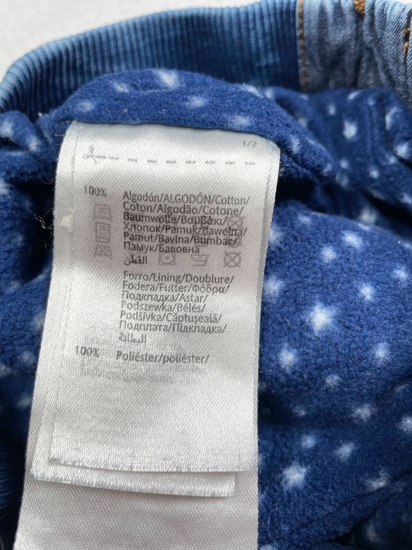 18 mo, Mayoral, Blue, Fleece-lined drawstring jeans