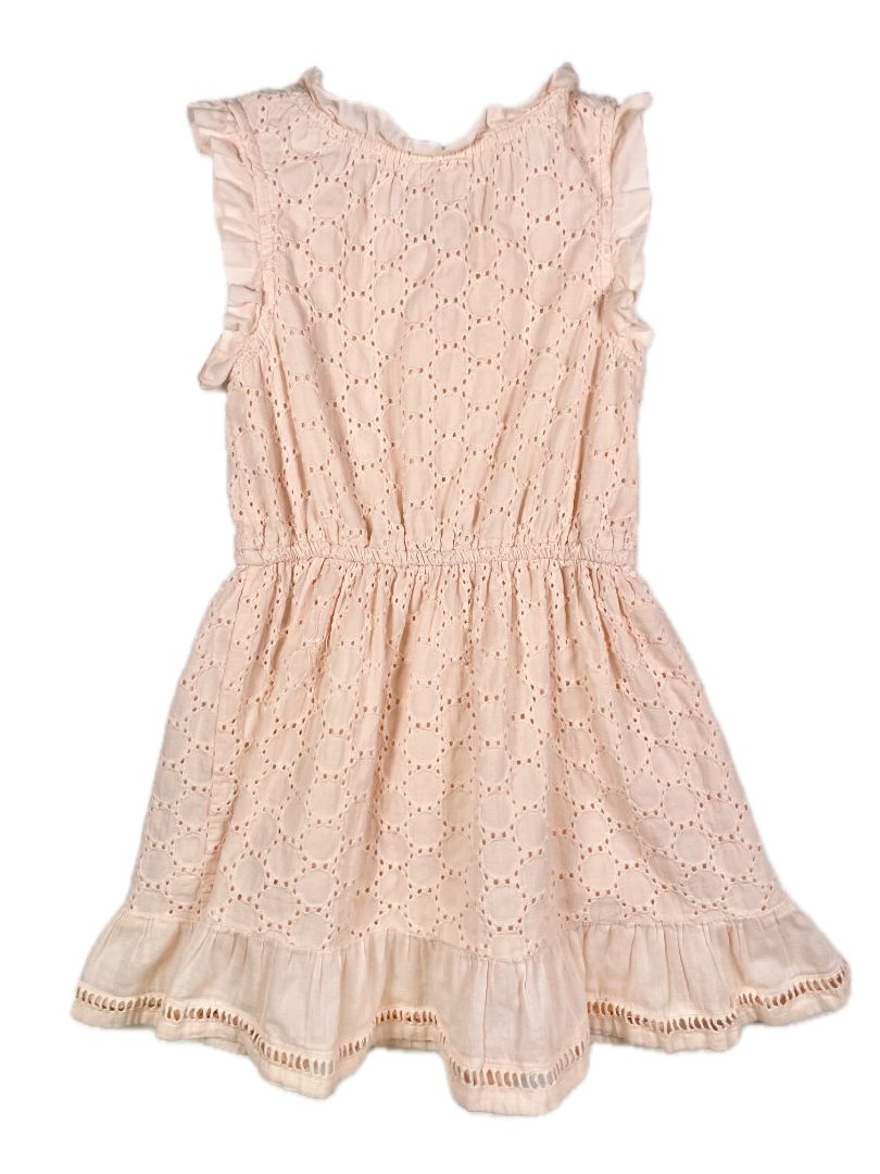 3T CottonOn, Pink, Sleeveless long circle eyelet dress