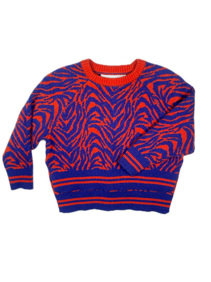 2/2T Rockets of Awesome, Multi, Red/Blue zebra print sweater