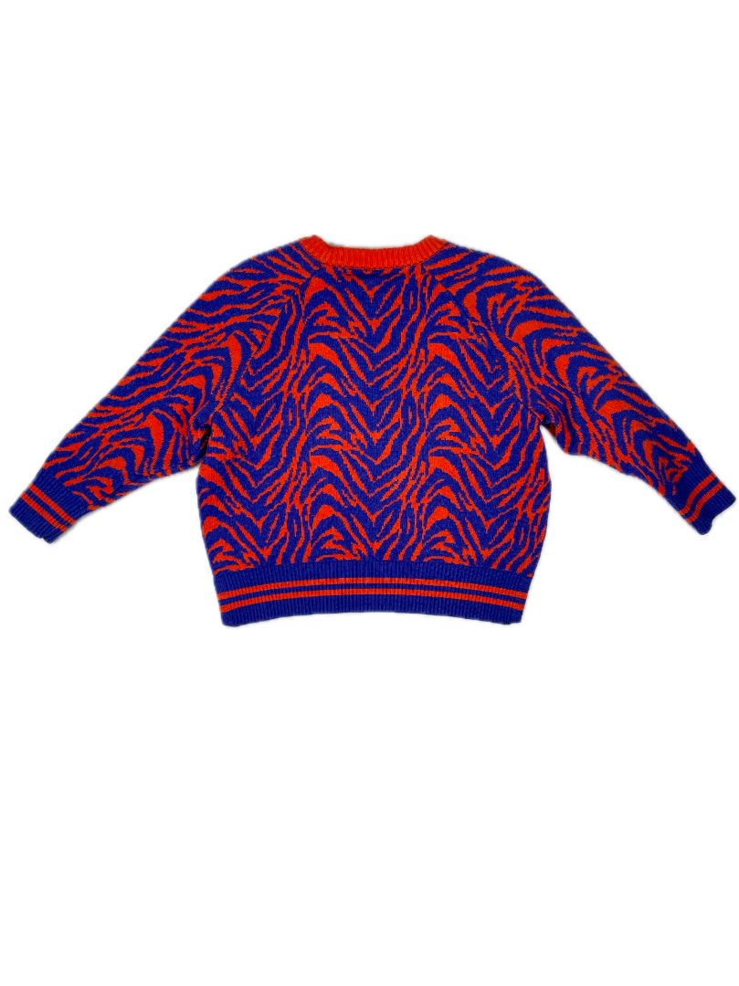 2/2T Rockets of Awesome, Multi, Red/Blue zebra print sweater