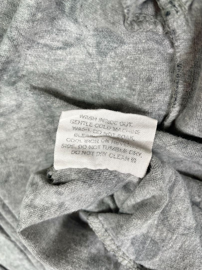 12-18 mo, Huxbaby, Grey, Dog print long-sleeve coverall, 2-way zip, black