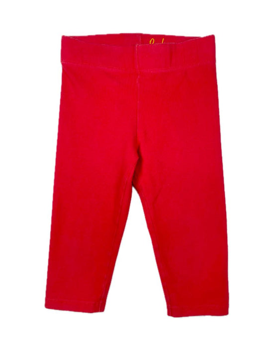 4-5 Boden, Red, Solid cropped legging