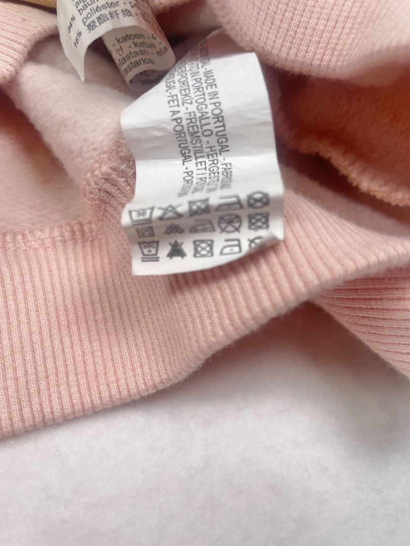 2-3 Zara, Multi, "Always Special" pink/yellow-striped sweatshirt