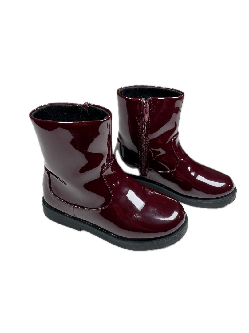 EU 26 Zara, Purple, Faux patent leather boots