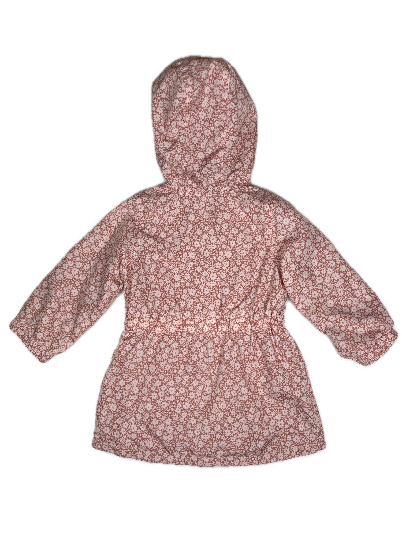 2/2T Tahari, Pink, Hooded zip-up floral print lightweight jacket