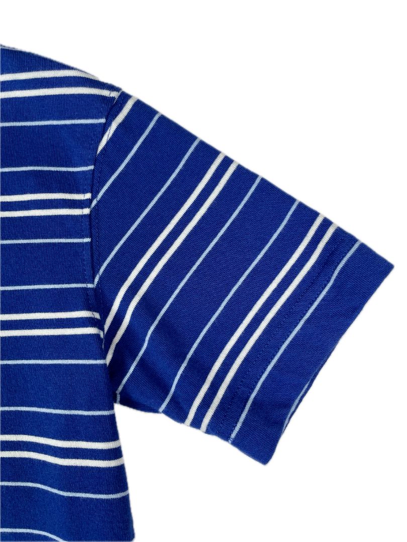 5-6 TKS, Blue, Vintage short-sleeve striped t-shirt