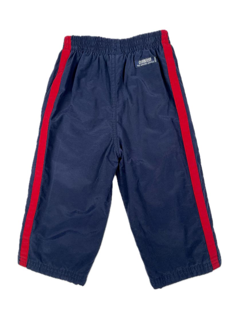 18 mo OshKosh B'Gosh, Blue, Vintage jersey-lined elastic waist active pant w/ side stripes