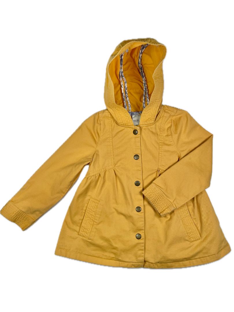 4/4T Rachel Zoe, Yellow, Lightweight snap-up hooded jacket