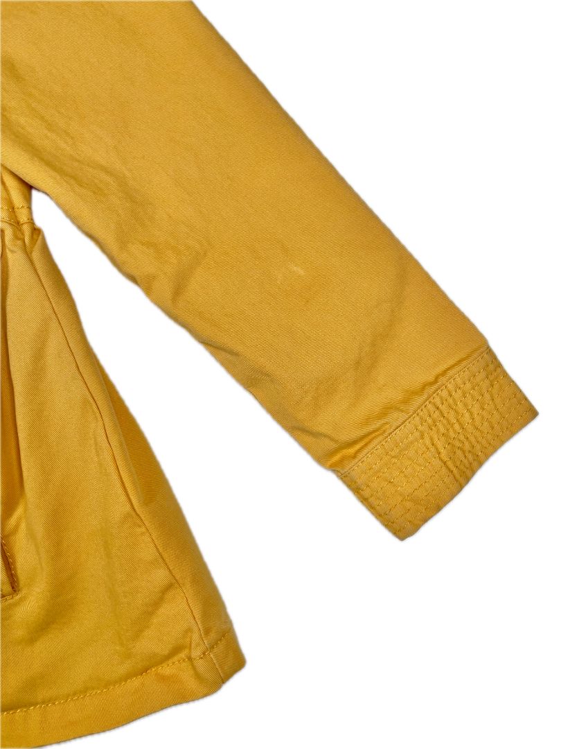 4/4T Rachel Zoe, Yellow, Lightweight snap-up hooded jacket