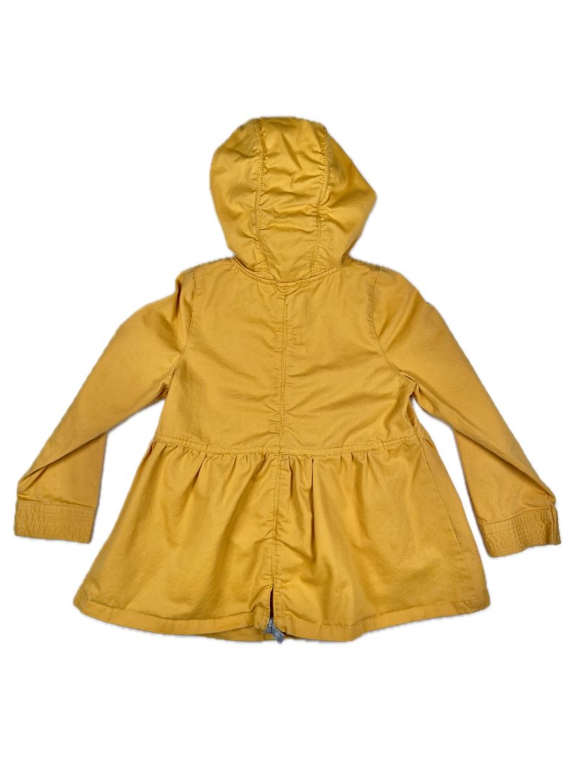 4/4T Rachel Zoe, Yellow, Lightweight snap-up hooded jacket