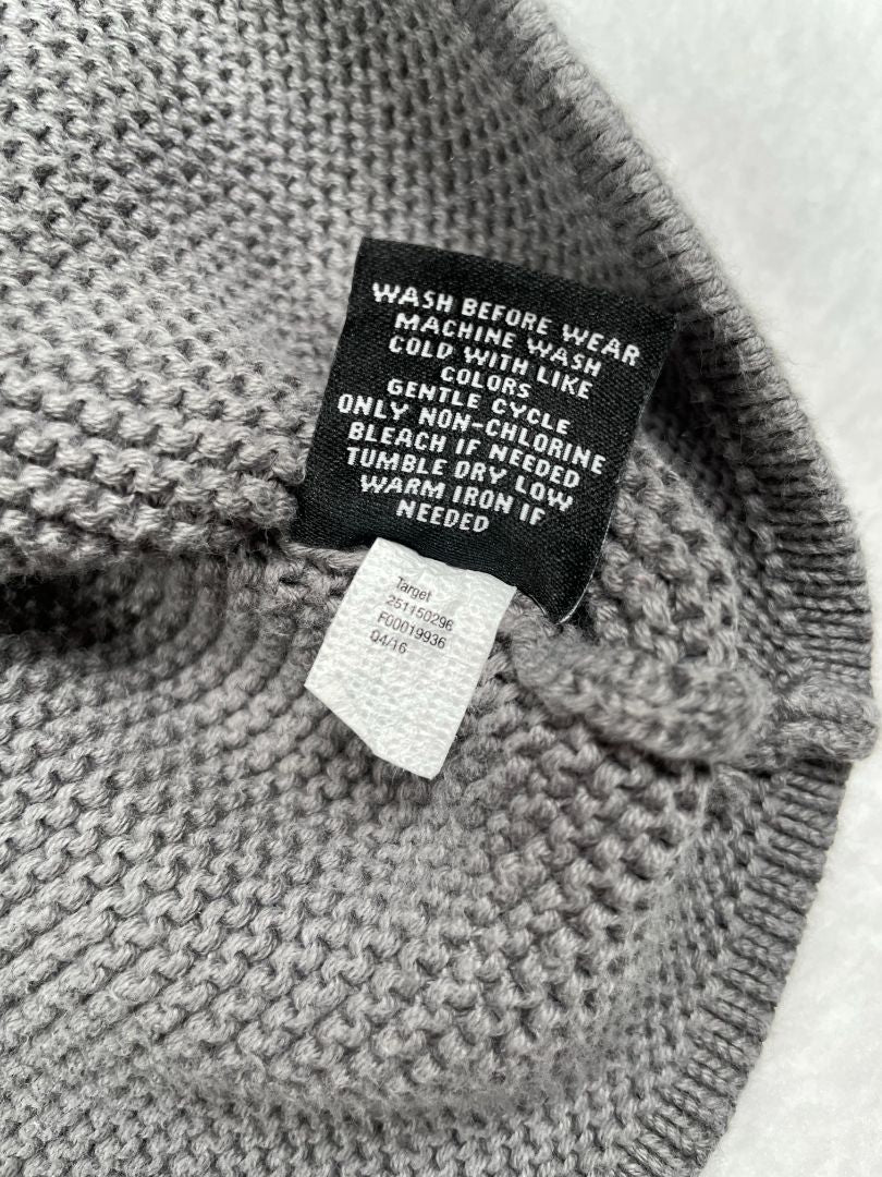 3/3T Victoria Beckham for Target, Grey, Hooded button-up cardigan w/ animal ears