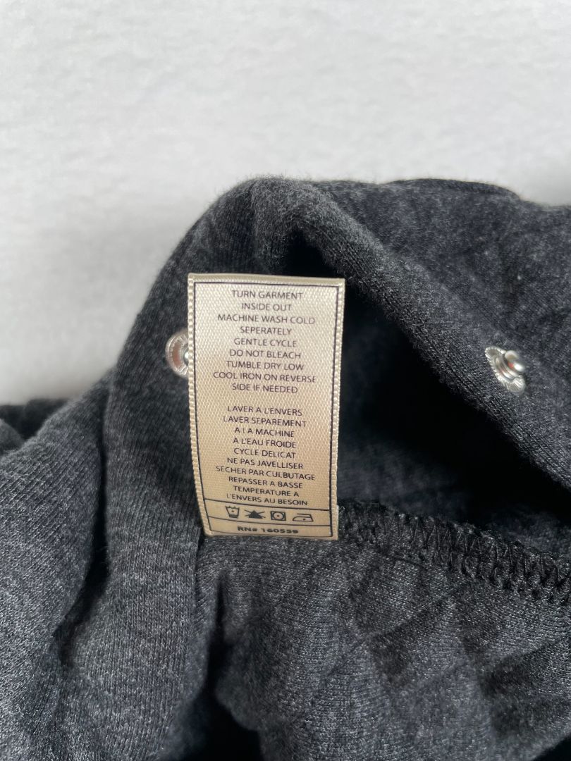 3-6 mo 7 for All Mankind, Grey, Quilted hooded cozy coverall w/ brown faux fur hood lining