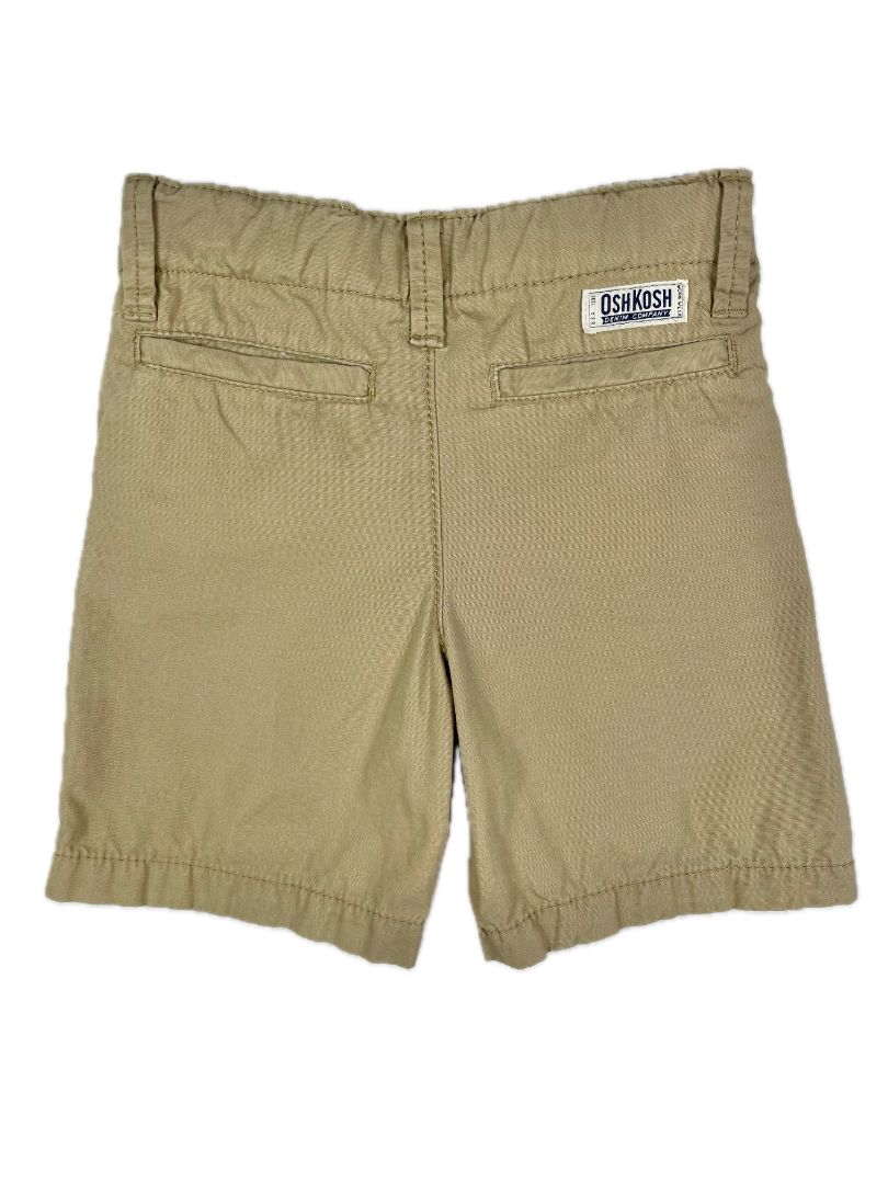 2/2T OshKosh B'Gosh, Brown, Zip-up/button khaki shorts