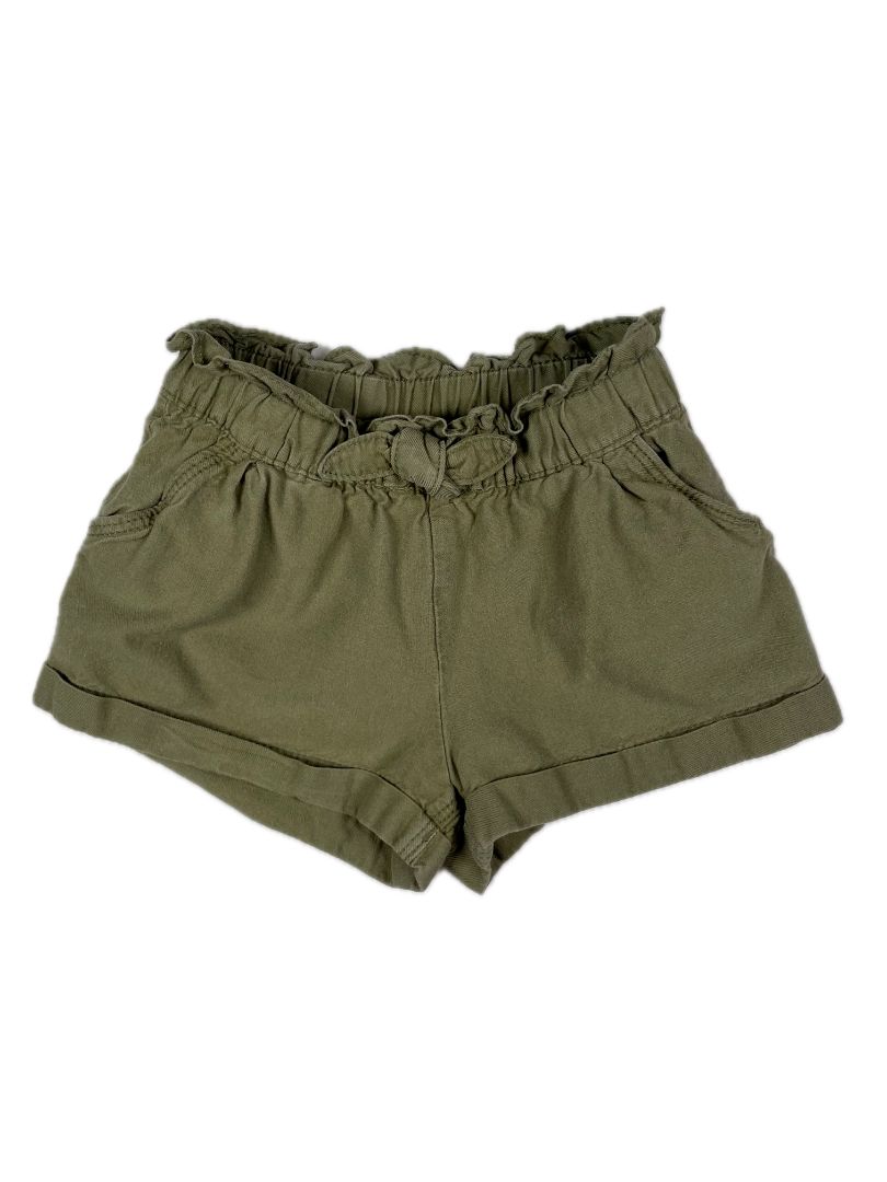 3/3T babyGap, Green, Ruffle top pull-on shorts, decorative tie