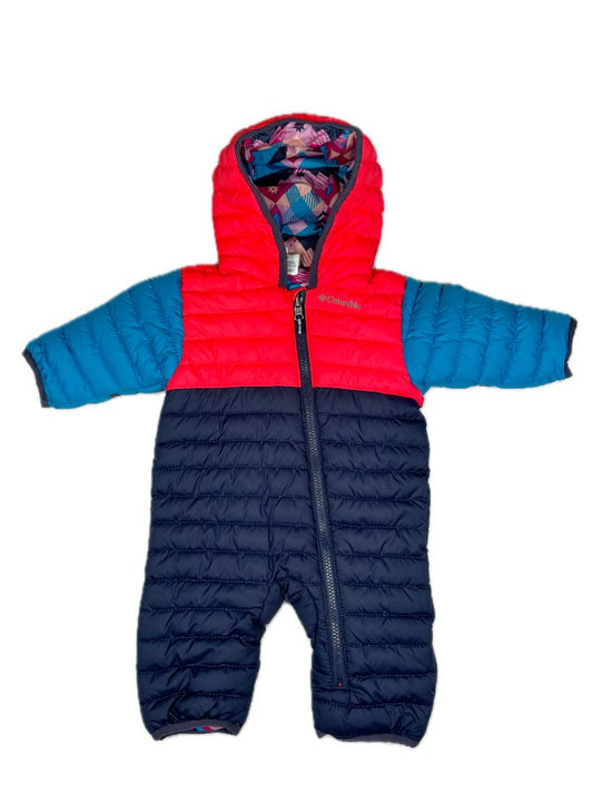 0-3 mo Columbia, Multi, Infant Powder Lite reversible bunting, pink/blue/navy