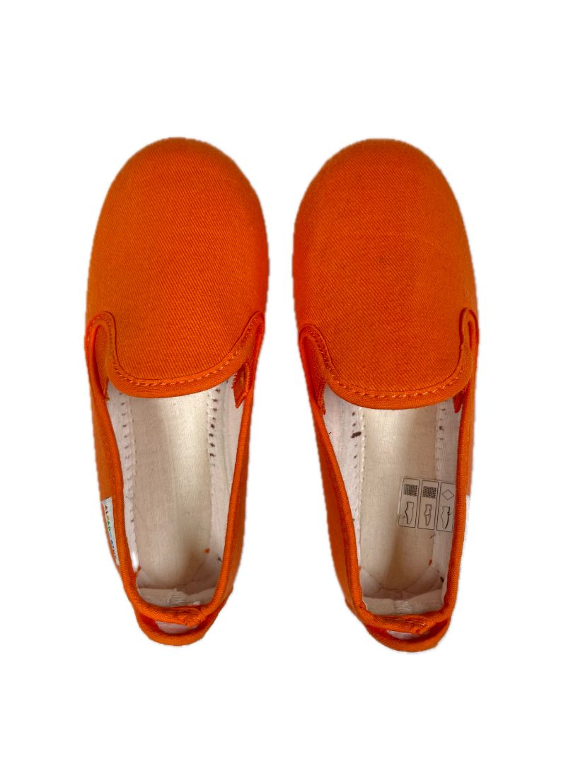 EU 26 Alpargatus, Orange, Never worn - soft loafer/slipper; made in Spain
