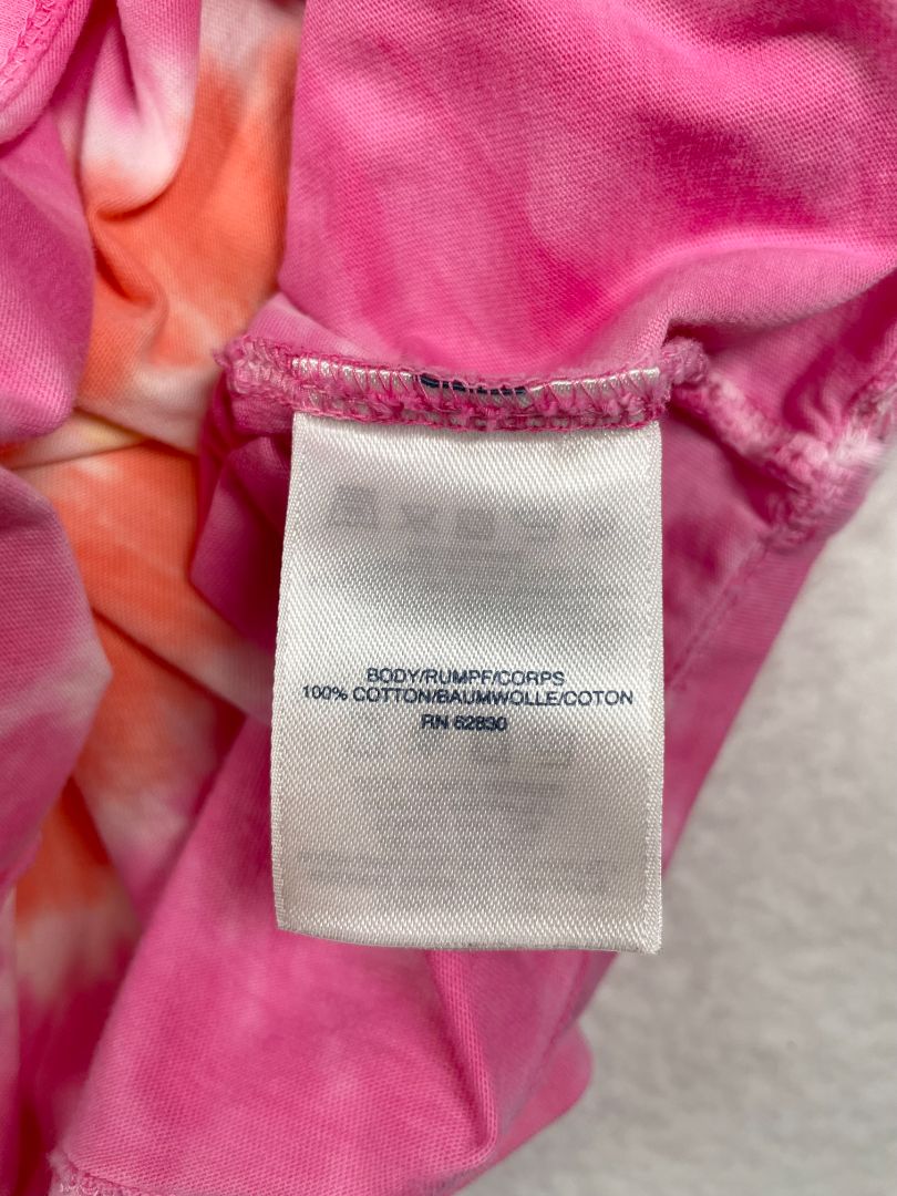 5-6, Lands' End, Multi, Tie-dye t-shirt, pinks/yellow
