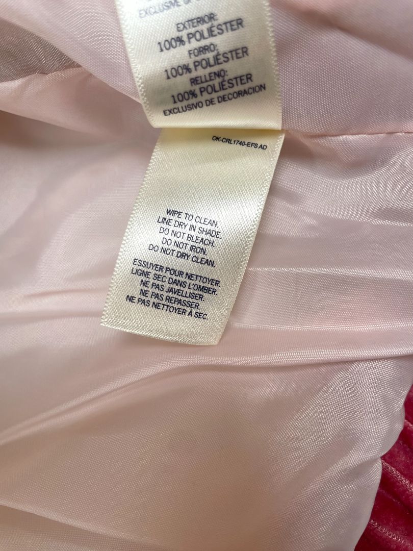 4/4T, OshKosh B'Gosh, Pink, Quilted corduroy coat