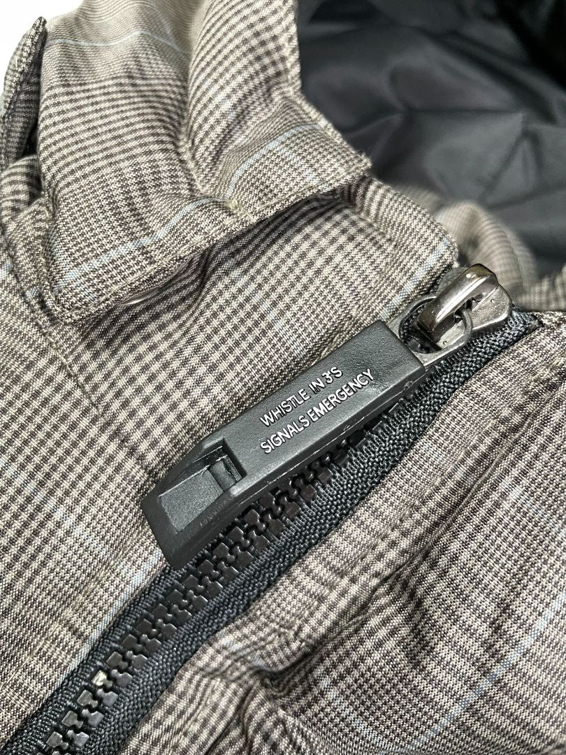 2/2T, Hawke & Co., Brown, Plaid winter coat, removable hood, fleece lined, adjustable inner waistband