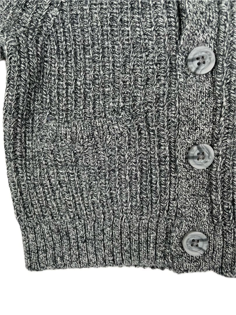 3-6 mo babyGap, Grey, Shawl collar button-up cardigan