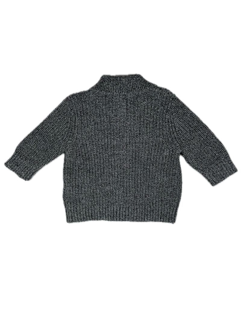 3-6 mo babyGap, Grey, Shawl collar button-up cardigan