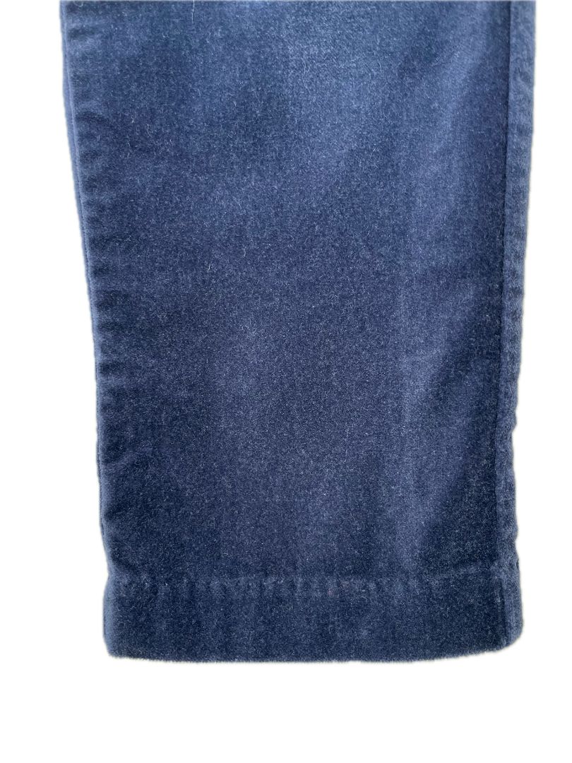 3/3T Janie and Jack, Blue, Velvet pants, adjustable waist