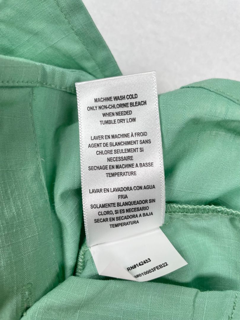 12-18 mo, Rugged Butts, Green, New w/ tags - solid long-sleeve button-up shirt (2/2)
