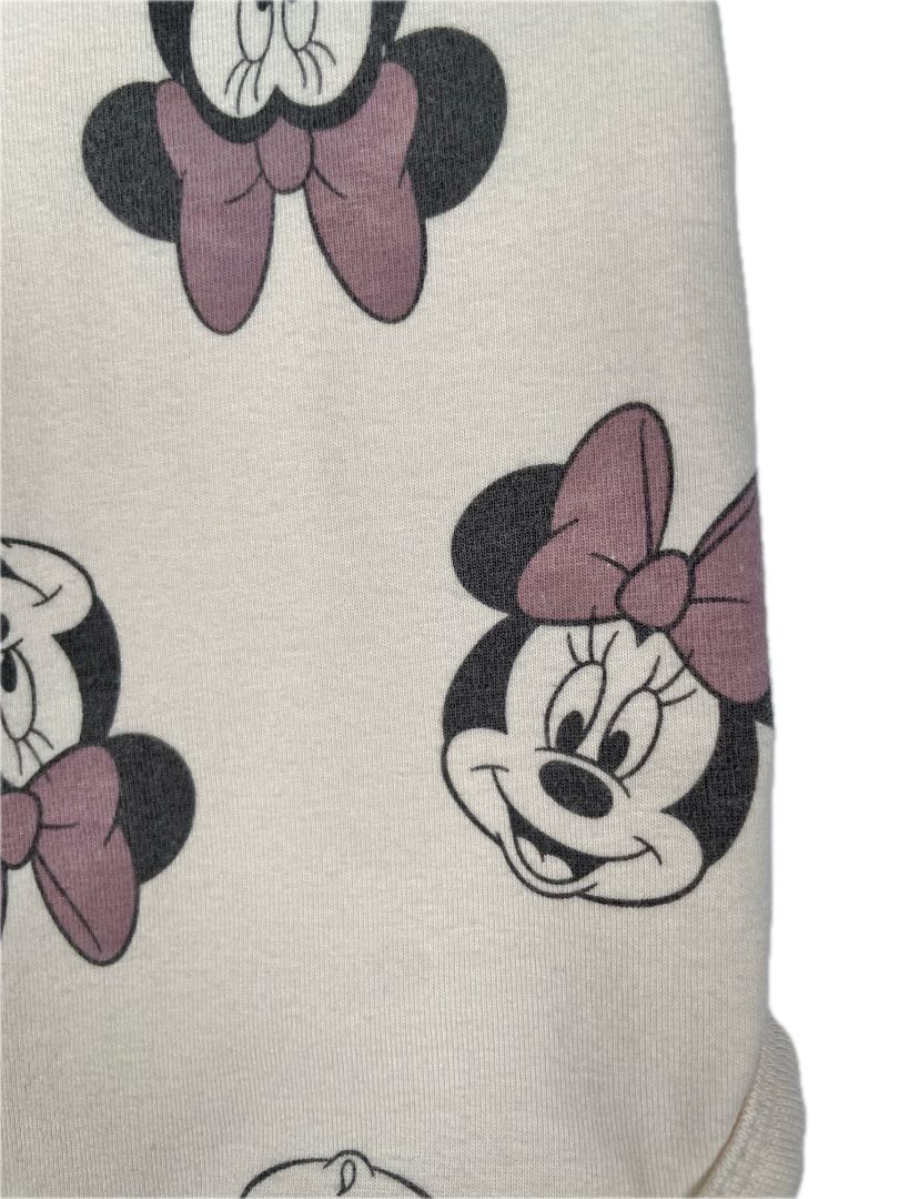 3 mo, H&M, Neutral, Minnie Mouse print long-sleeve bodysuit