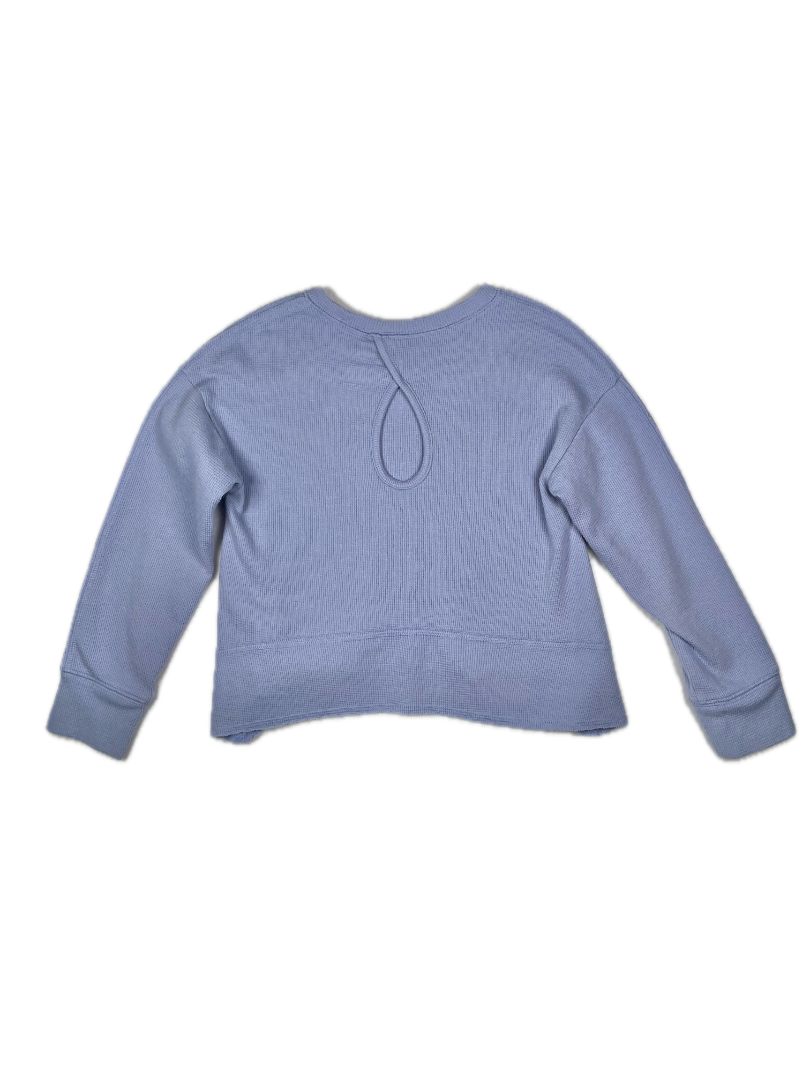 6/6X, OshKosh B'Gosh, Purple, Long-sleeve waffle-knit shirt, keyhole back