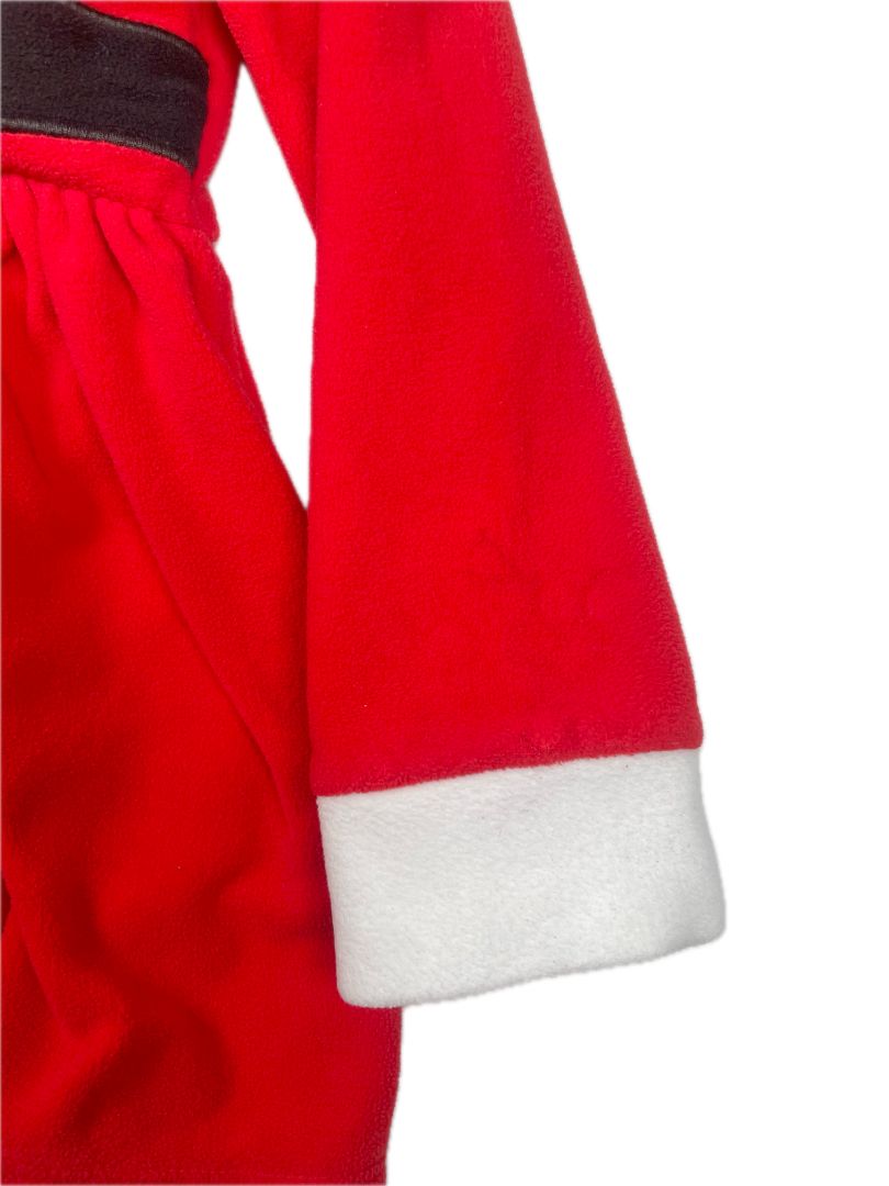 24 mo, Carter's, Red, Santa fleece long-sleeve dress + hat SET