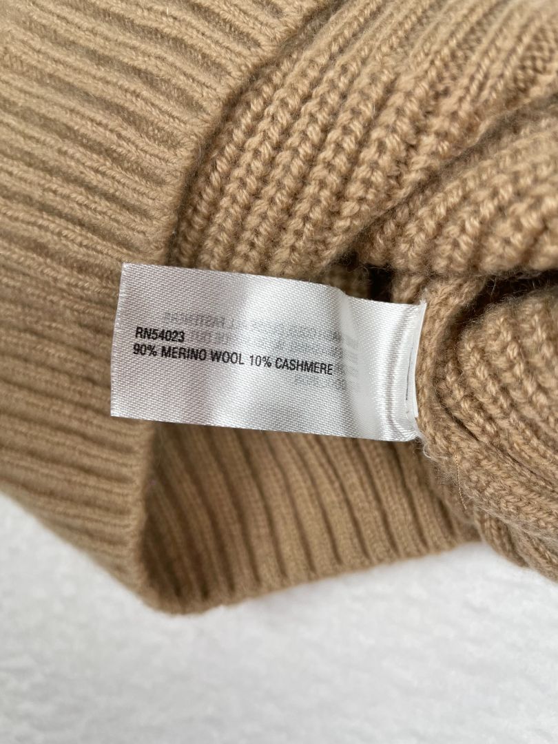 0-3 mo, BR Baby (Banana Republic), Brown, Merino wool + cashmere sweater vest