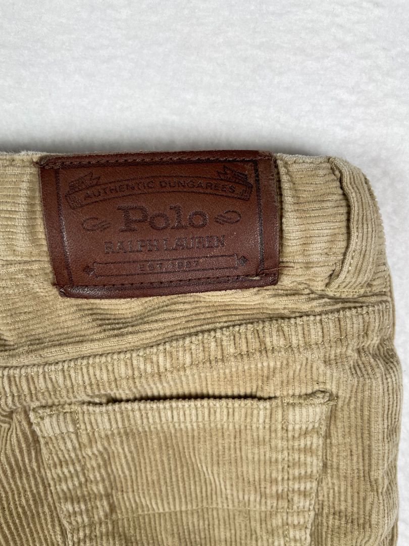 3/3T, Polo Ralph Lauren, Brown, Corduroy pants, zip/snap, adjustable