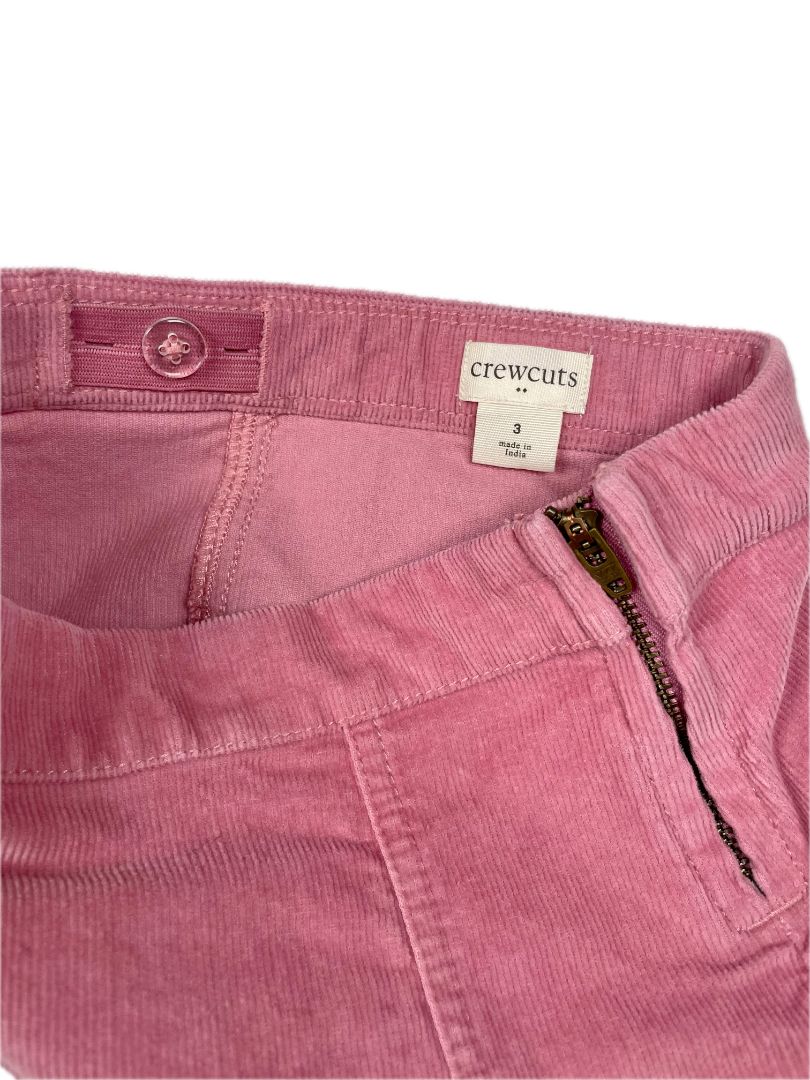 3/3T, J.Crew Crewcuts, Pink, Corduroy skirt, adjustable