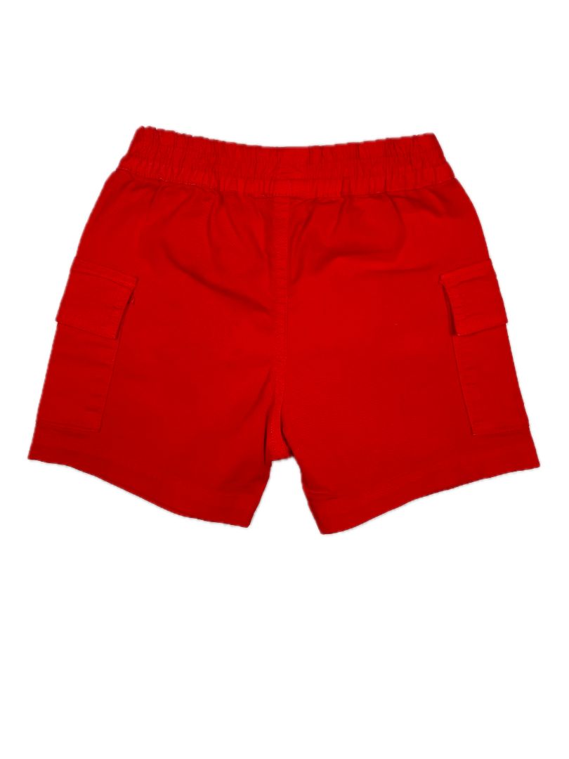 18 mo, Paul Smith, Red, Pull-on shorts w/ cargo pockets, brand zebra emblem