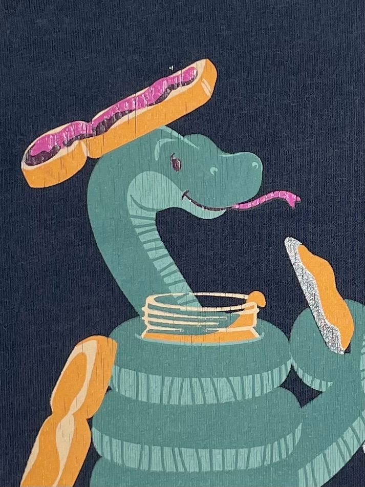 24 mo, Jarvis Archer, Blue, Snake PB&J t-shirt, cotton + stretch