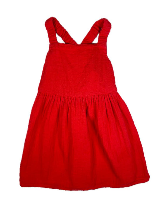 3/3T, babyGap, Red, Swiss dot sleeveless dress, cross back