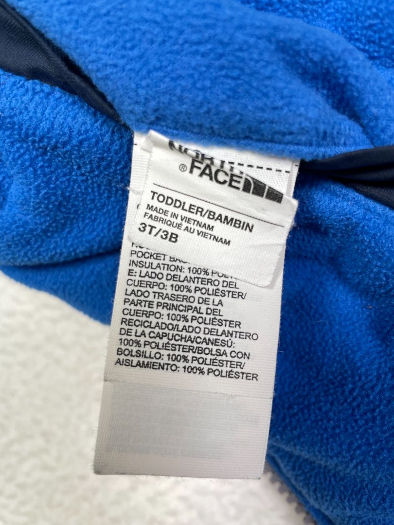 3/3T, The North Face, Blue, Two-tone hooded reversible jacket