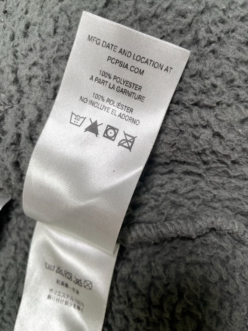 2/2T, Patagonia, Grey, Two-tone fuzzy jacket, hood with ears